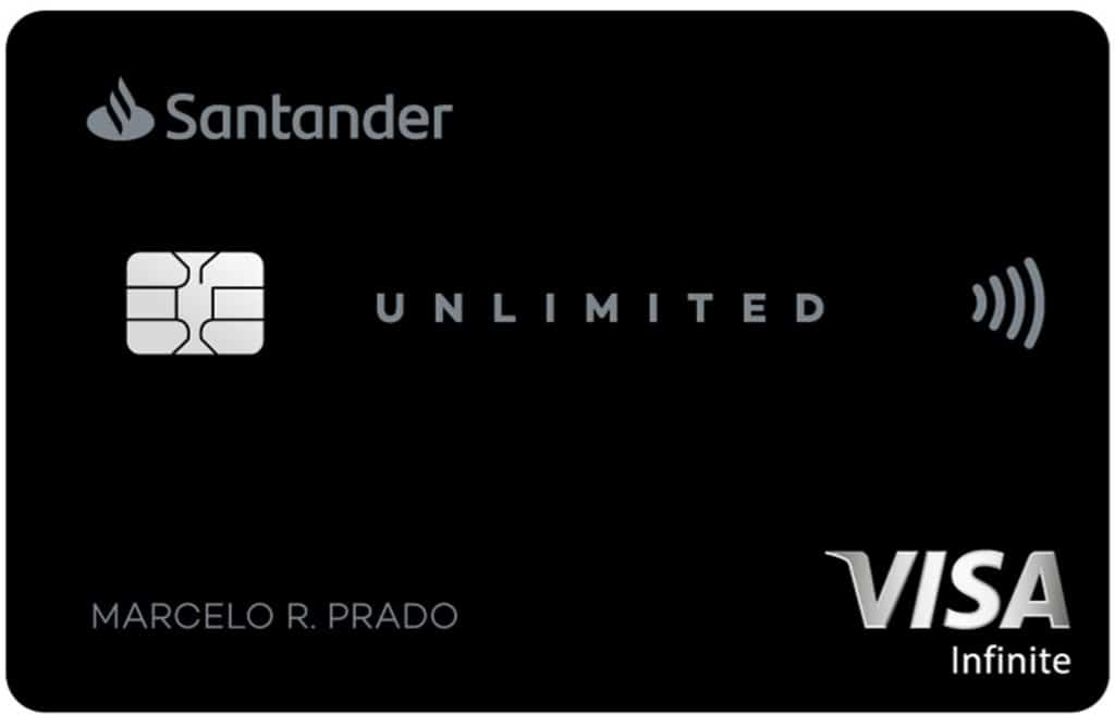 Santander Unlimited Visa Infinite Cartões de crédito para acumular milhas